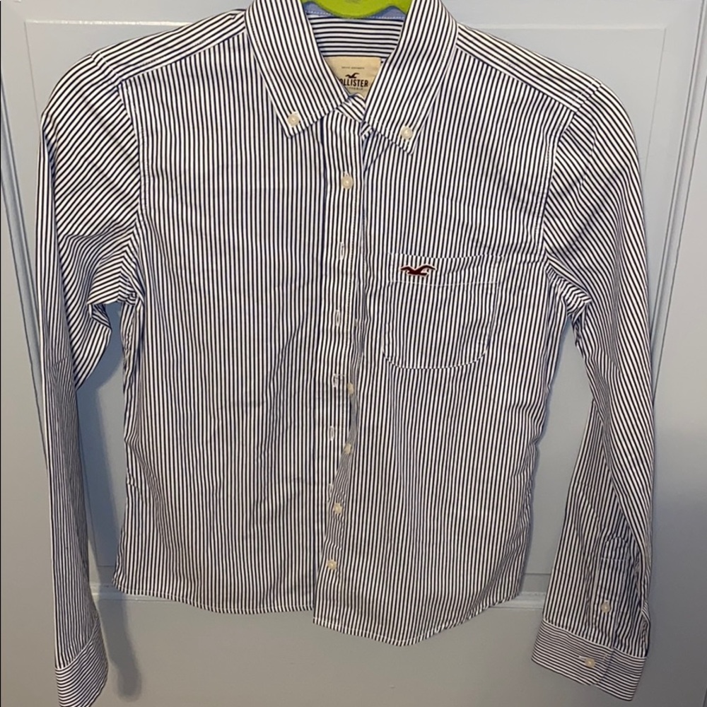Striped button up